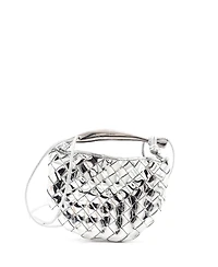 Pre-Owned Bottega Veneta Mini Sardine Top Handle Bag Metallic Leather