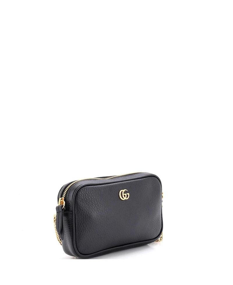 Pre-Owned Gucci Mini Gg Marmont Crossbody Bag Leather