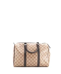 Pre-Owned Gucci Large Joy Boston Bag Gg Coated Canvas