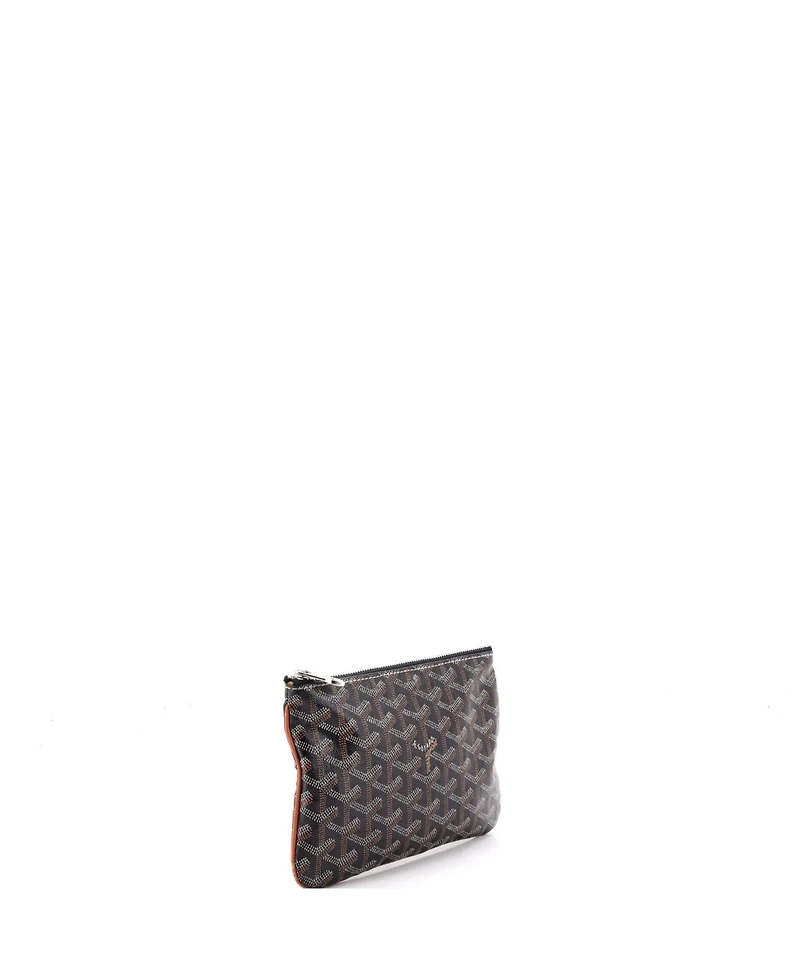 Pre-Owned Goyard Pm Senat Zip Pouch Coated Canvas
