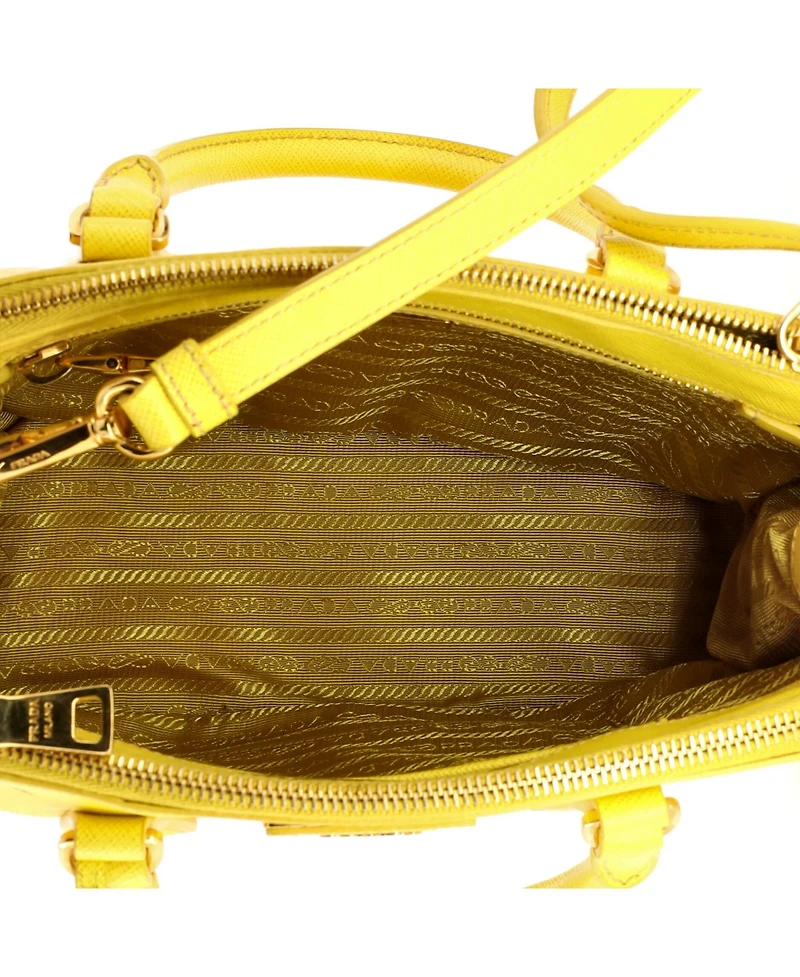 Pre-Owned Prada Mini Double Zip Lux Tote Saffiano Leather