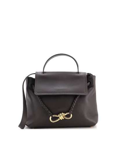 Pre-Owned Bottega Veneta Ciao Ciao Top Handle Bag Leather with Intrecciato Detail