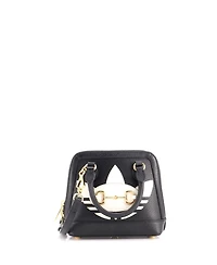 Pre-Owned Gucci Mini x Adidas Horsebit 1955 Top Handle Bag Leather with Applique