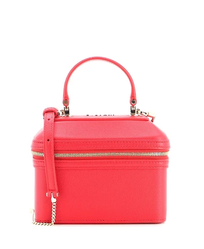 Pre-Owned Bvlgari Small Serpenti Forever Top Handle Convertible Vanity Leather