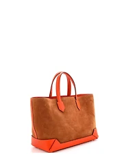 Pre-Owned Hermes 30 Maxibox Cabas Doblis Suede with Epsom