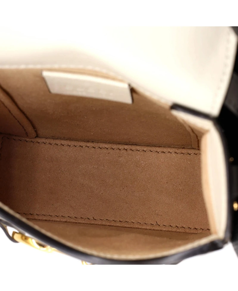 Pre-Owned Gucci Mini Horsebit 1955 Crossbody Bag Gg Coated Canvas with Leather