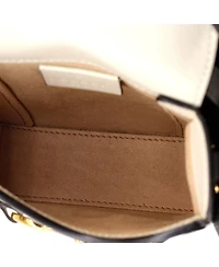 Pre-Owned Gucci Mini Horsebit 1955 Crossbody Bag Gg Coated Canvas with Leather
