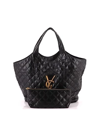 Pre-Owned Saint Laurent Maxi Icare Shopping Tote Quilted Leather