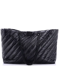 Pre-Owned Balenciaga Large Crush Carry All Chain Tote Quilted Leather