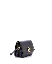 Pre-Owned Balenciaga Small B. Dot Flap Bag Embossed Leather