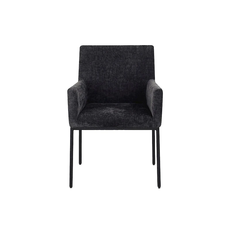Meridian Furniture Reeves chenille Fabric Dining Chair