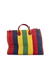 Pre-Owned Gucci Baiadera Tote Striped Canvas