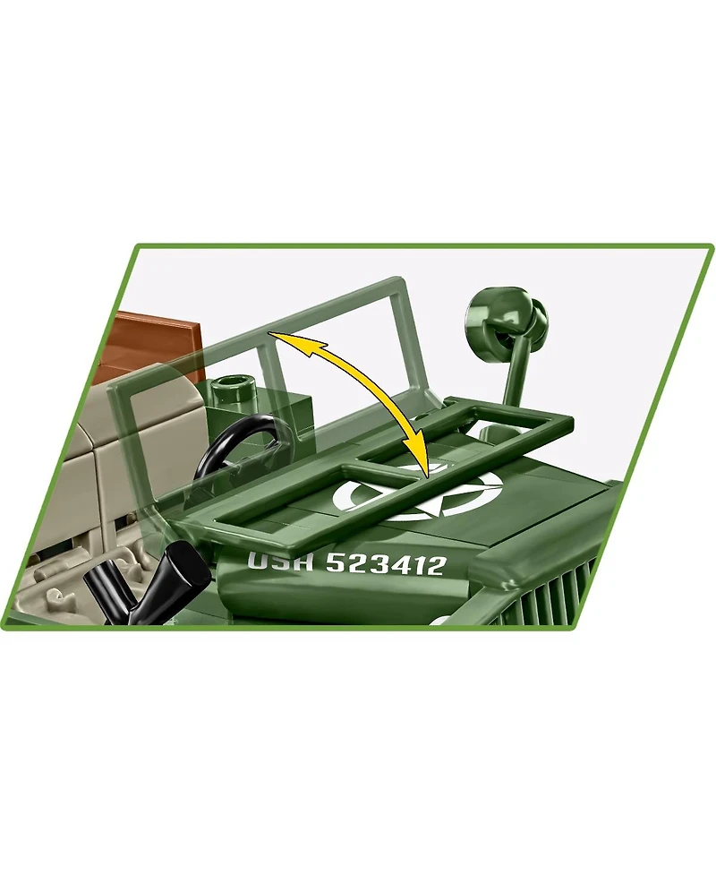 Cobi Wwii 37mm Gmc M6 Fargo Armored Vehicle 230-Piece Building Set, Ages 7+