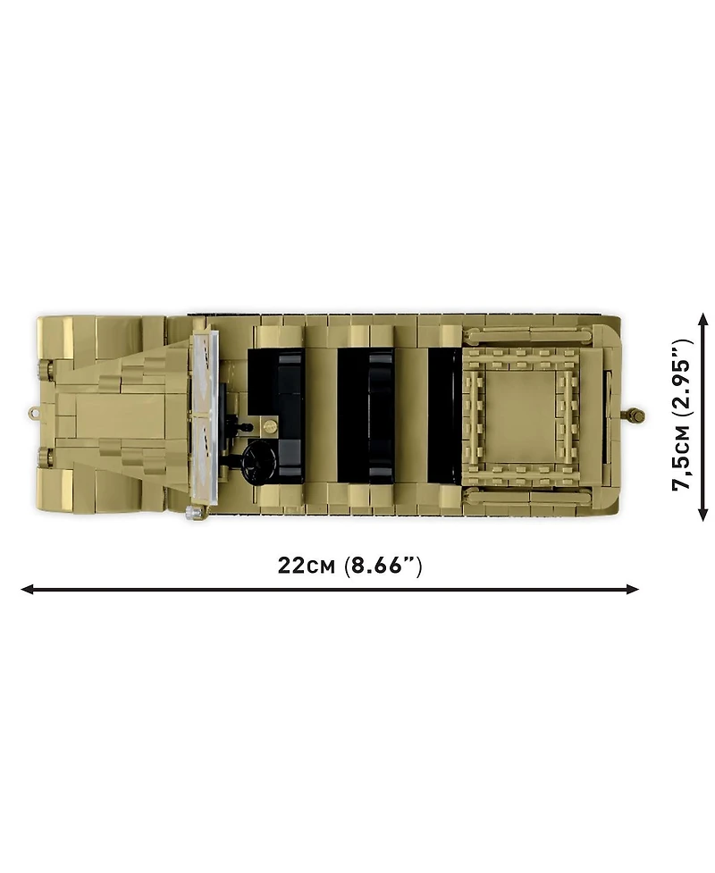Cobi Historical Collection Wwii Sd.Kfz. 8 Towing 8.8cm Flak 36 975-Piece Building Set, Ages 10+