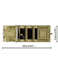 Cobi Historical Collection Wwii Sd.Kfz. 8 Towing 8.8cm Flak 36 975-Piece Building Set, Ages 10+