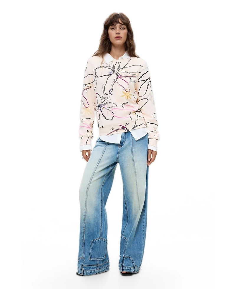 Desigual Women's Floral print sweatshirt
