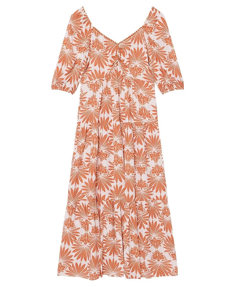 Mint Velvet Women's Floral A-Line Midi Dress