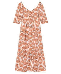 Mint Velvet Women's Floral A-Line Midi Dress