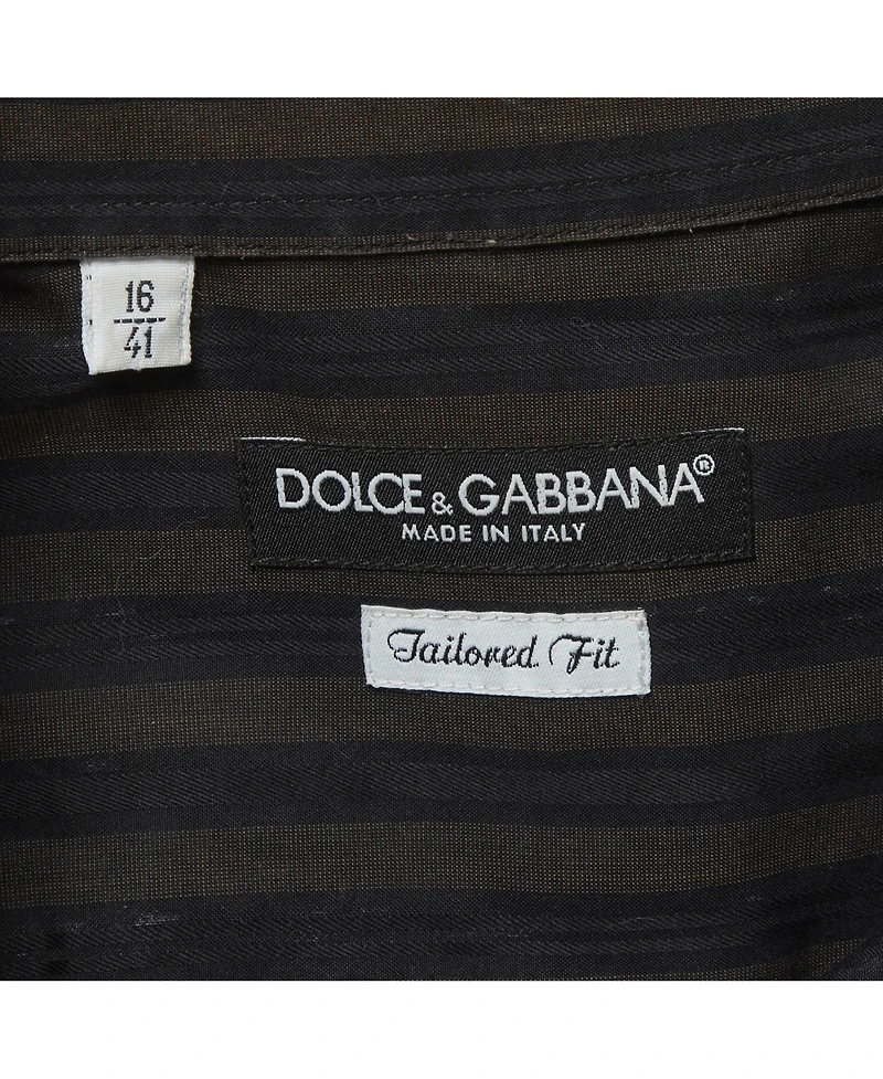 Pre-Owned Dolce & Gabbana Men's Slim-Fit Striped Dress Shirt