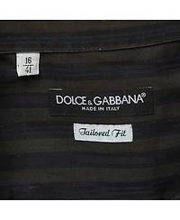 Pre-Owned Dolce & Gabbana Men's Slim-Fit Striped Dress Shirt