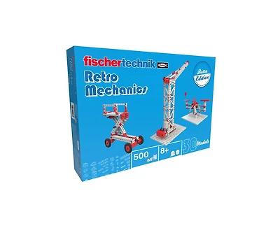 Fischertechnik Retro Mechanics 500-Piece Building Set, Ages 8+