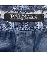 Pre-Owned Balmain Women's High-Waisted Tweed Shorts, 7" Inseam