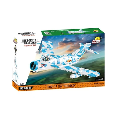 Cobi Vietnam War Mig-17 Nato Code "Fresco" 575-Piece Building Set, Ages 7+