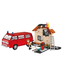 Cobi Volkswagen T3 Feuerwehr Action Town 1:35 Scale 238-Piece Building Set, Ages 7+