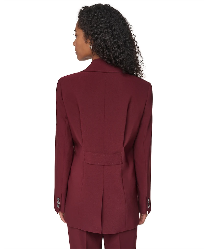 Dkny Petite Tech Tailoring Single-Breasted Stretch Blazer