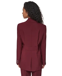 Dkny Petite Tech Tailoring Single-Breasted Stretch Blazer