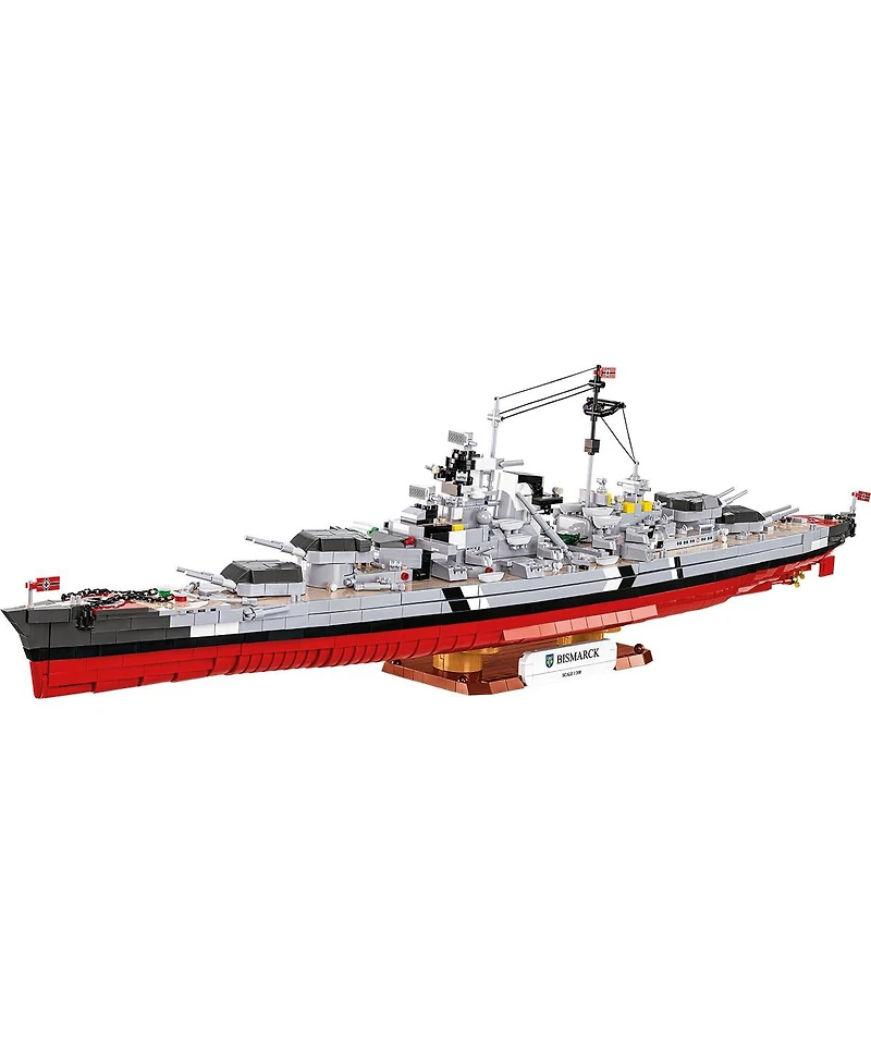 Cobi Historical Collection Wwii Battleship Bismarck 1:300 Scale Model 3,204-Piece Building Set, Ages 12+