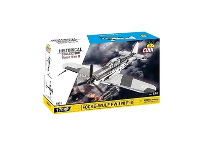 Cobi Historical Collection Wwii Focke-Wulf Fw 190 F-8 Rotating Propeller 170-Piece Building Set, Ages 6+