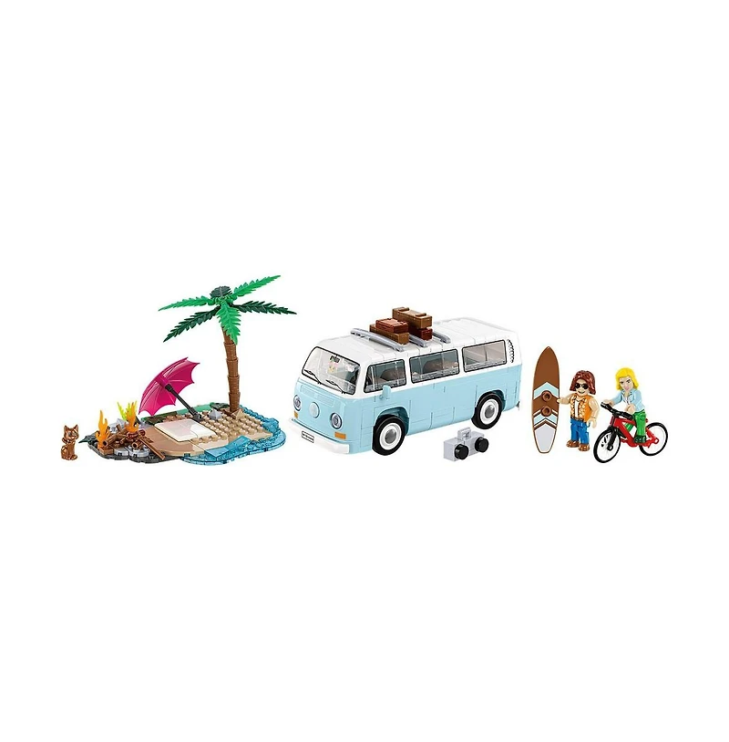 Cobi Volkswagen Action Town T2a Kombi 292-Piece Building Set, Ages 8+