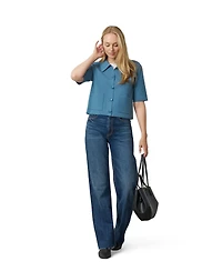Cable & Gauge Women's Milano Knit Button-Front Cardigan