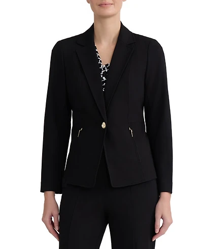 Kasper Women's One-Button Notch Collar Blazer