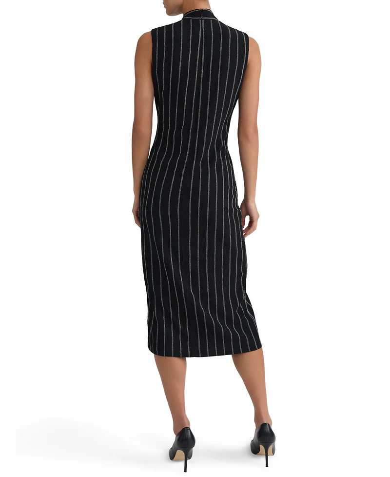 Kasper Women's Wrap-Front Sleeveless Midi Dress
