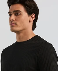 Perry Ellis Men's Rib Knit Crew Neck T-shirt