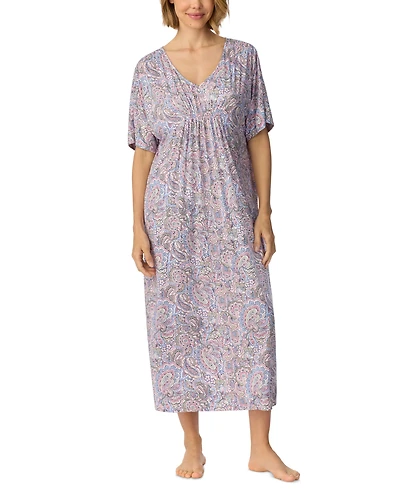 Ellen Tracy Women's V-Neck Pockets Nightgown