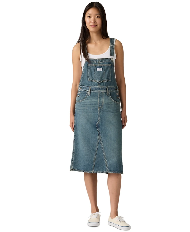 Levi's Women's Relaxed Fit Sleeveless Skirtall Dress