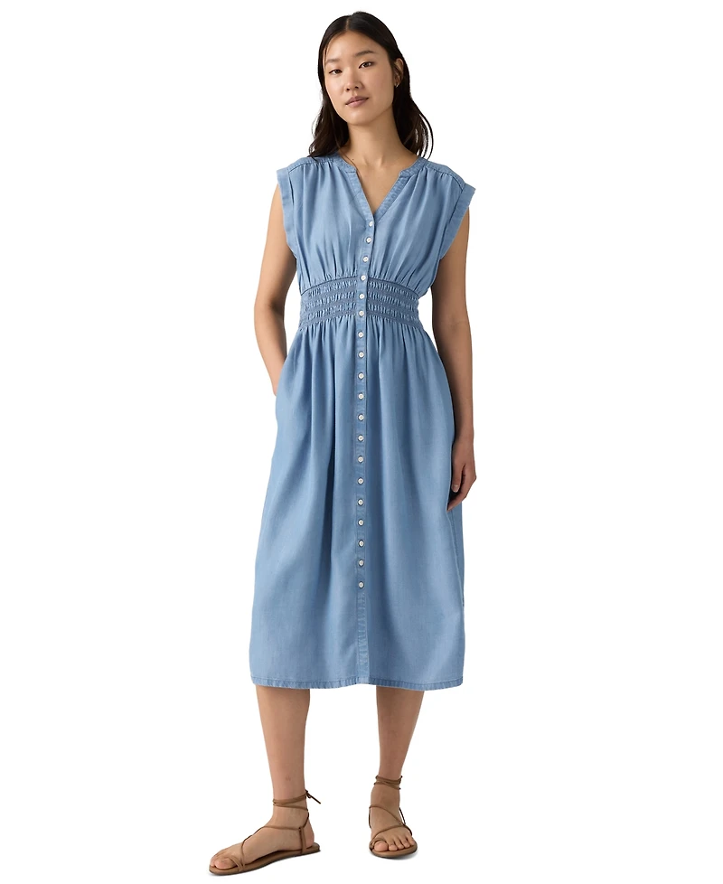 Levi's Women's Beatrice Button-Front Midi Dress