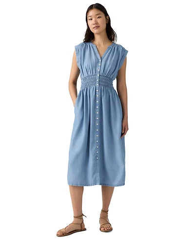 Levi's Women's Beatrice Button-Front Midi Dress