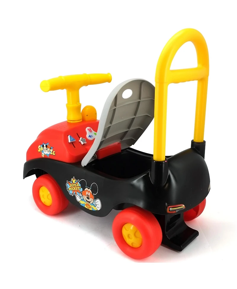 Kiddieland Foldable Handle Ride-On Mickey Mouse With Engaging Sounds, Ages 1+