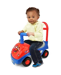 Kiddieland Spidey Foldable-Handle Interactive-Dashboard Ride-On, Ages 1+