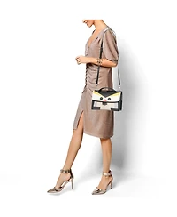 Pre-Owned Fendi Women's Mini Monster Demi Jour Multicolor Leather Top Handle Bag