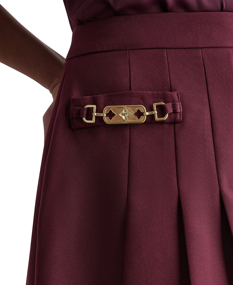 Bcbg Women's Pleated High-Waisted Mini Skirt