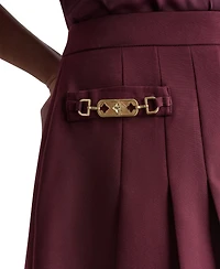 Bcbg Women's Pleated High-Waisted Mini Skirt