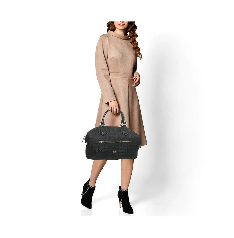 Pre-Owned Givenchy 4G Monogram Nylon and Leather Satchel