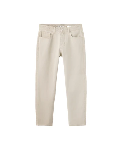 Mango Men's Ben Cropped Tapered-Fit Jeans