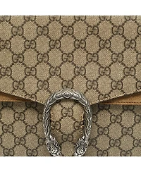Pre-Owned Gucci Dionysus Medium Gg Supreme Canvas and Suede Shoulder Bag