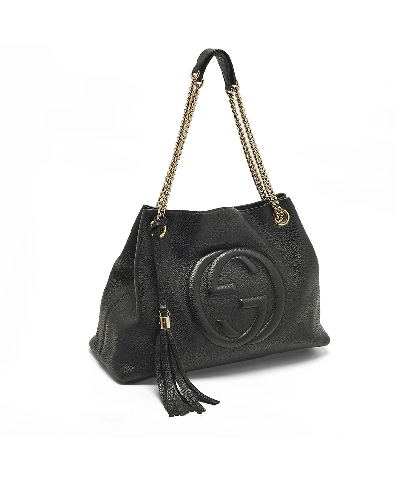 Pre-Owned Gucci Women's Soho Medium Leather Chain Shoulder Bag